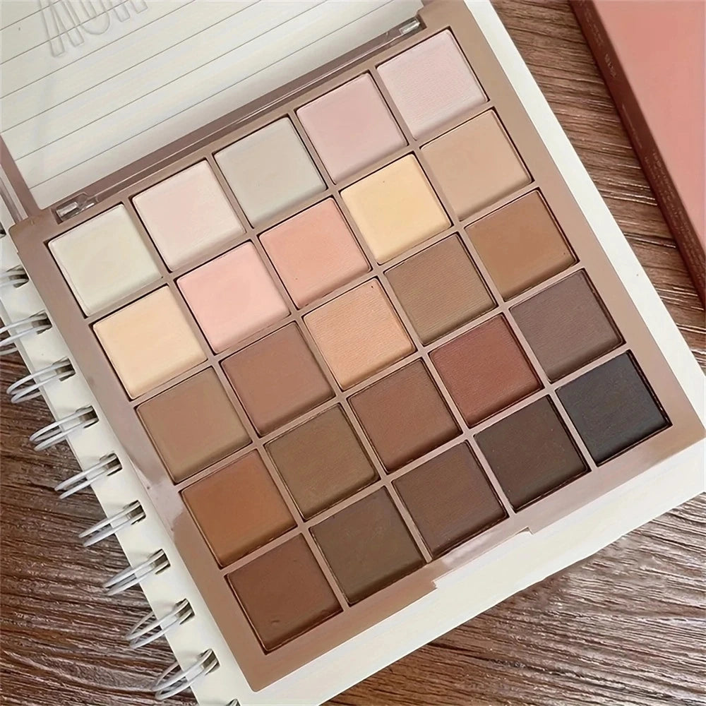 25-Color Eyeshadow Palette | Neutral Browns & Earth Tones Eyeshadow Palette QXL