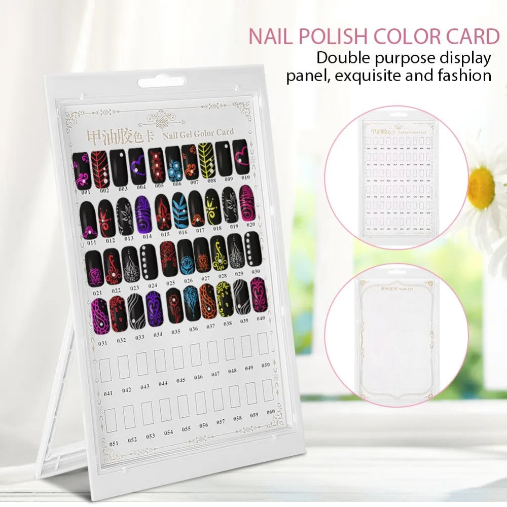 Nail Polish Color Card Display Stand | 60-Color Rack Nail Display Stand QXL