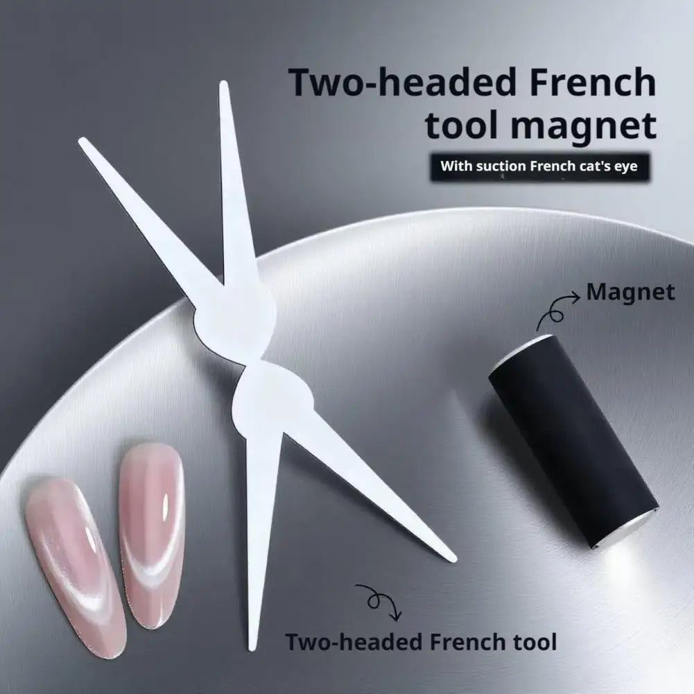 2-in-1 Cat Eye Nail Magnet Stick | French Manicure Tool Nail Magnet Stick QXL
