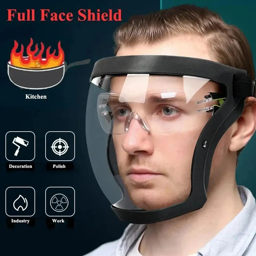 Transparent Anti-Fog Full Face Shield | PC Lens Protector Face Shield QXL