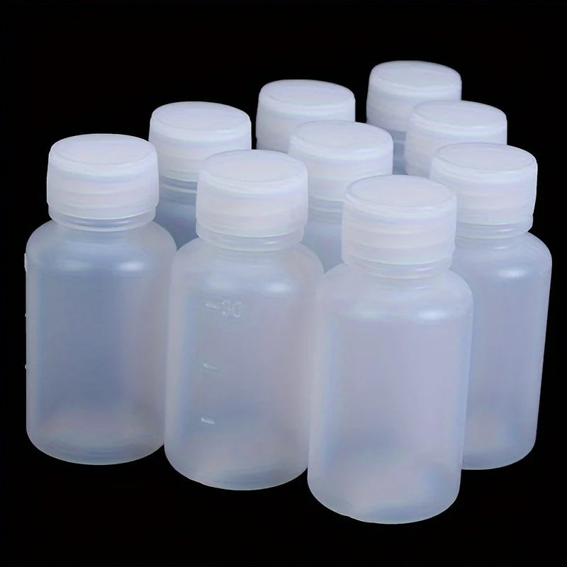 10-Pack 30ml Refillable Translucent Cosmetic Sample Bottles Cosmetic Sample Bottles QXL