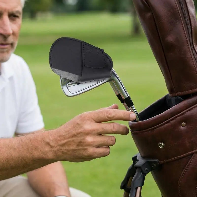 PU Leather Golf Club Head Cover – Iron, Wedge & Putter Golf Head Cover QXL