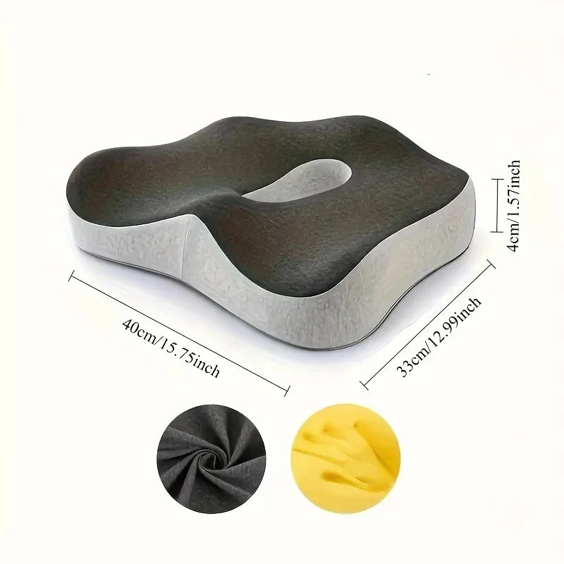 2-Pack Memory Foam Seat & Lumbar Support Cushion Set Seat Cushion Set QXL