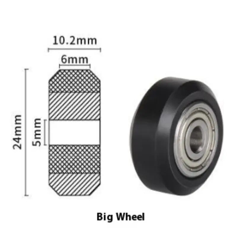 POM V-Slot Idler Pulley Wheel with Bearing | 3D Printer 3D Printer Pulley Wheel QXL A1