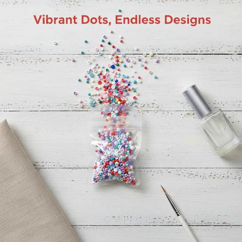 100-Pc 3D Resin Polka Dot Nail Charms | Summer Nail Art Decor 3D Nail Charms QXL