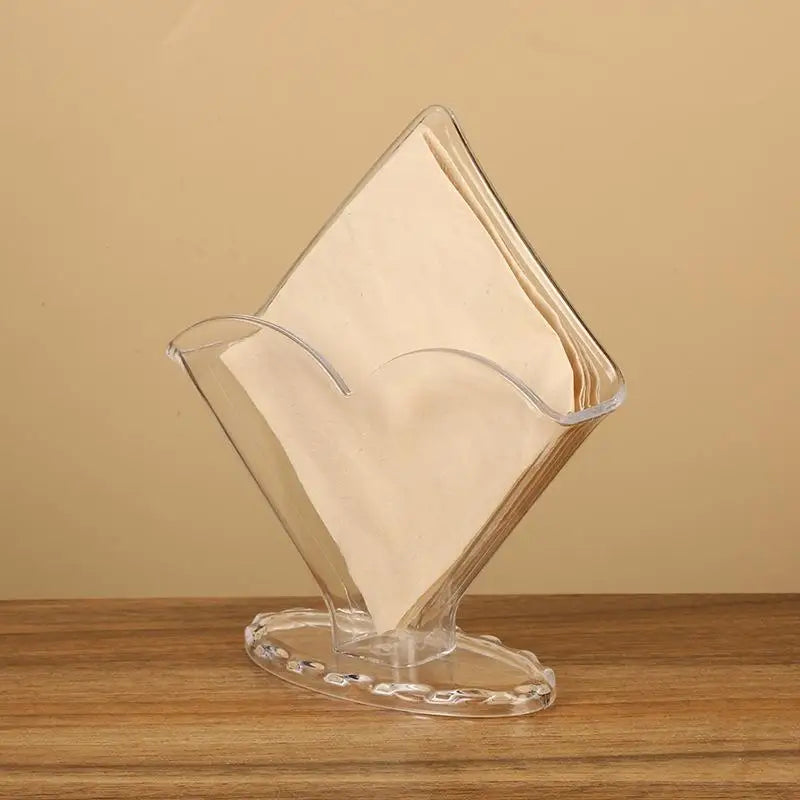 Clear Acrylic Tissue Box Holder | Modern Napkin Organizer Tissue Box Holder QXL Default Title