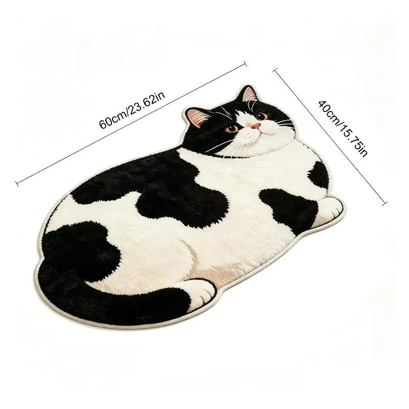 3D Cat-Shaped Diatomite Bath Mat | Non-Slip Quick-Dry Diatomite Bath Mat QXL