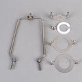 Adjustable Lamp Shade Harp Holder Kit | E26 E27 Spider Shade Lamp Shade Harp Kit QXL Silver