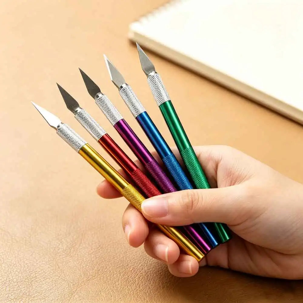 10-Piece Precision Hobby Knife Set | Colorful Craft Knife Kit Precision Hobby Knife Set QXL