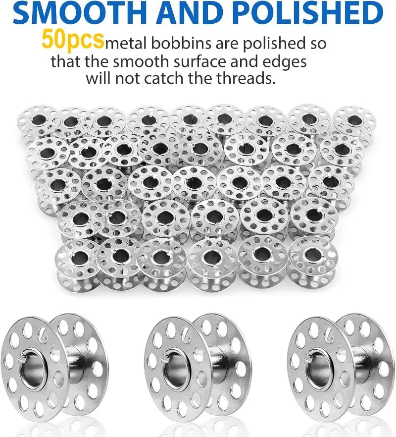 Metal Bobbins for Sewing Machines – Empty Thread Spools 5–50 Pack Sewing Machine Bobbins QXL