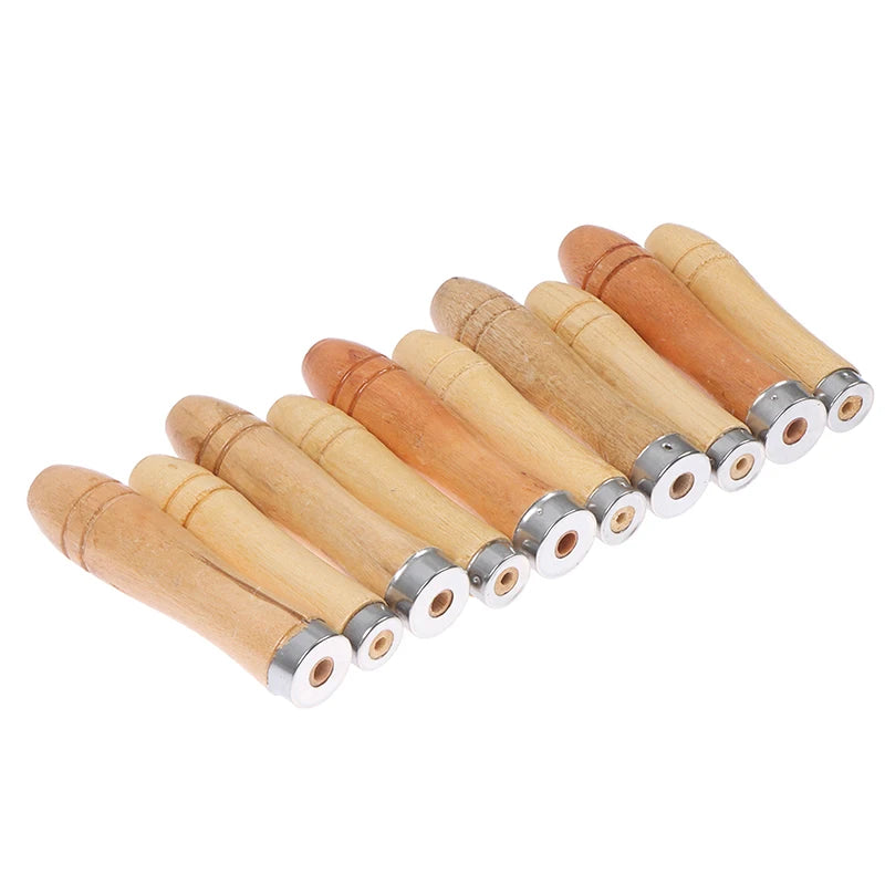 5-Pack Wooden File Handles for Rasps & Filing Tools File Handle Set QXL