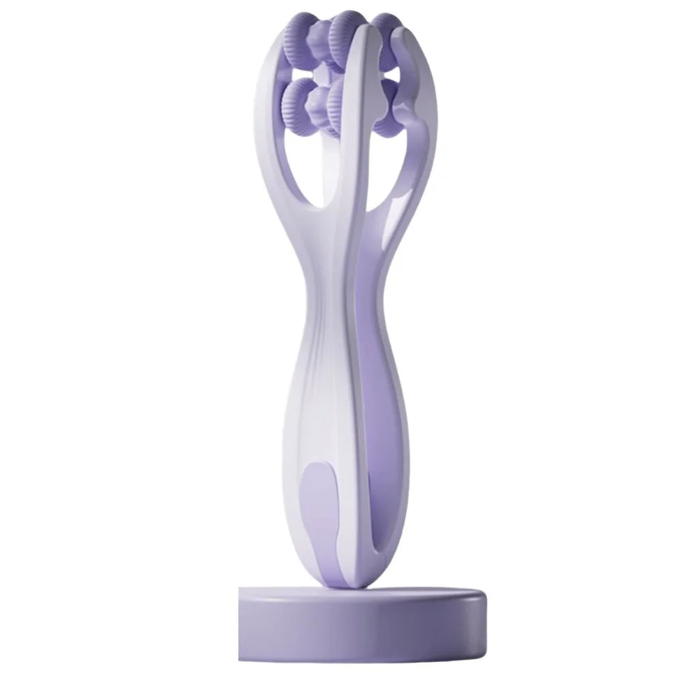 Dual-Row Roller Finger Massager | Portable Acupressure Tool Finger Roller Massager QXL Purple