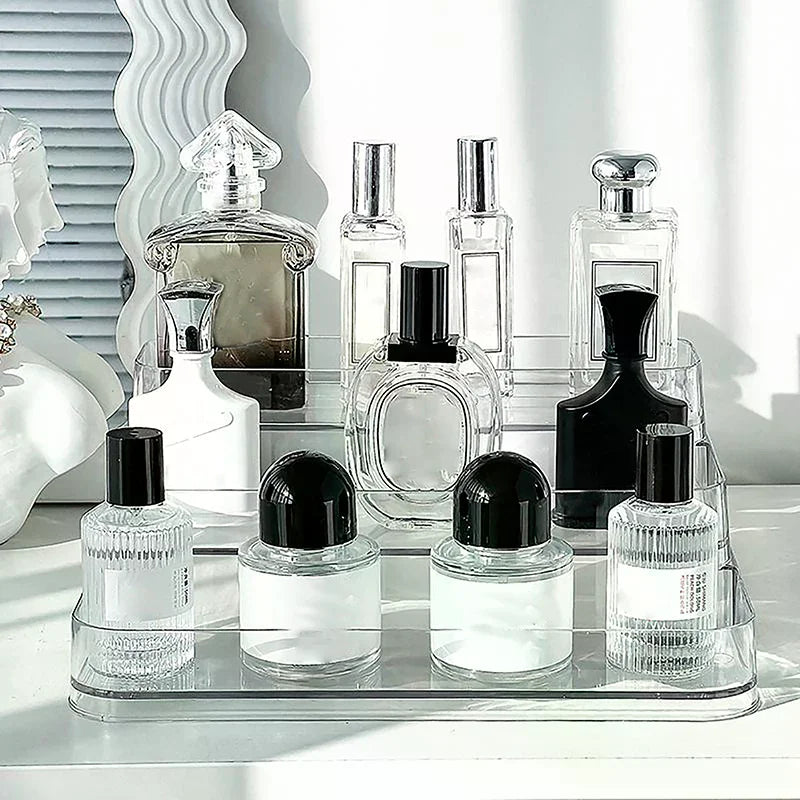 3-Tier Desktop Organizer | Perfume, Cosmetic & Spice Shelf Tiered Desktop Organizer QXL