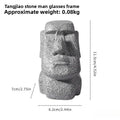 Moai Glasses Holder – Funny Eyewear Stand & Desk Organizer Eyewear Stand QXL DARK GRAY