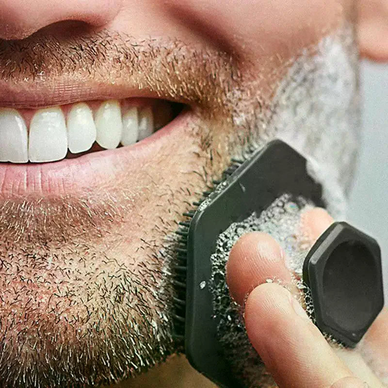 2-Pack Silicone Face Scrub Brush | Deep Clean & Beard Tool Facial Cleansing Brush QXL
