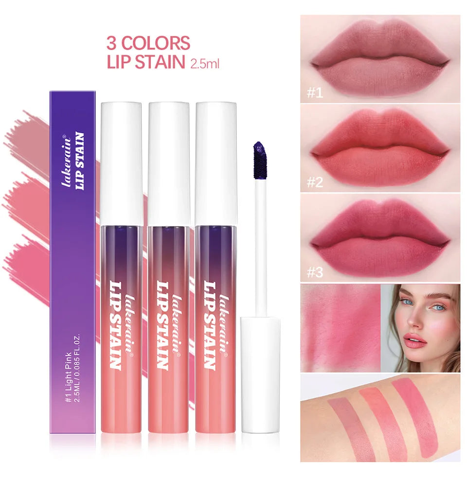 Peel-Off Metallic Lip Stain | Matte Waterproof Lip Tint Peel-Off Lip Tint QXL