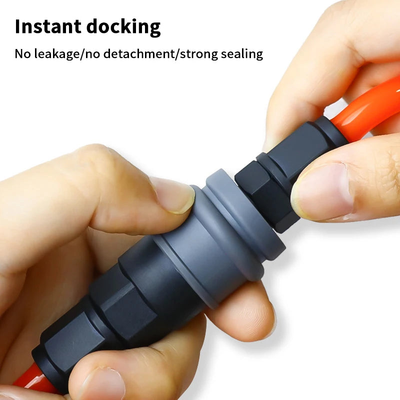 C-Type Self-Locking Pneumatic Quick Connect Adapter 8/10/12mm Pneumatic Quick Connector QXL