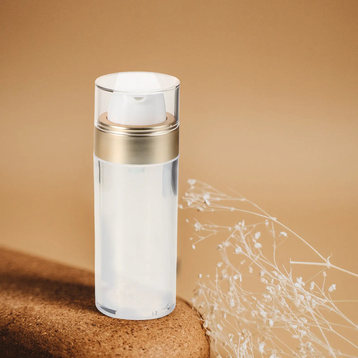 4-Pack Airless Pump Bottles 30ml 50ml | Refillable Travel Skincare Airless Pump Bottles QXL