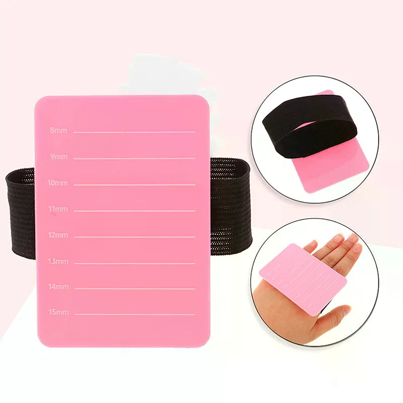 Acrylic Eyelash Extension Pallet with Adjustable Wrist Strap Lash Extension Pallet QXL