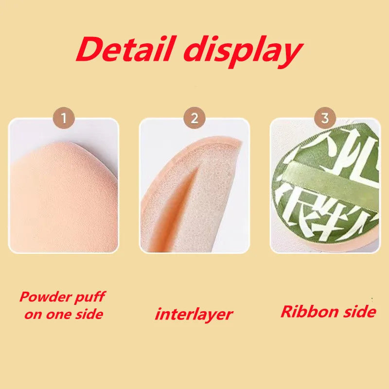 Cotton Cushion Puff | Non-Latex Dry/Wet Dual-Use Makeup Sponge Makeup Cushion Puff QXL