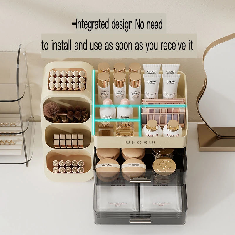 Large Acrylic Makeup & Skincare Storage Organizer Box Makeup Storage Organizer QXL