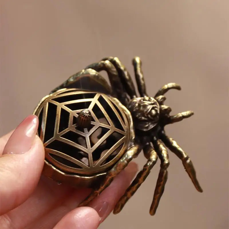 Spider Incense Cone Holder | Mini Metal Zen Burner & Decor Incense Cone Holder QXL