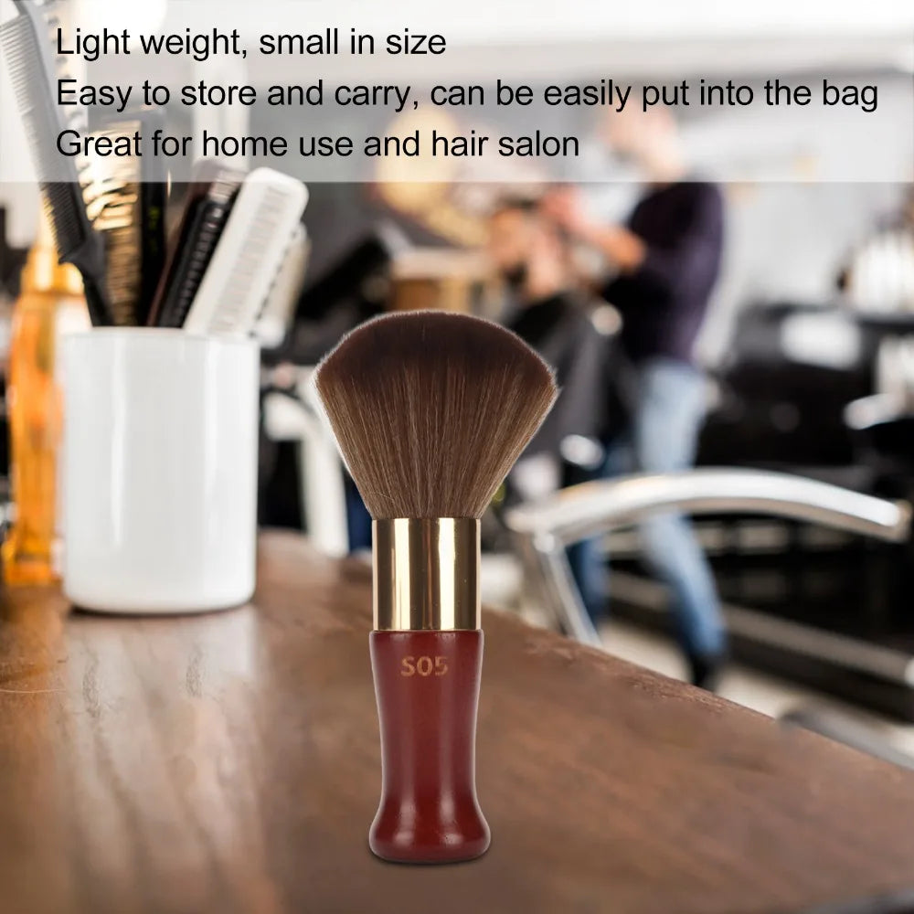 Professional Neck Duster Brush | Soft Nylon & Wooden Handle Neck Duster Brush QXL