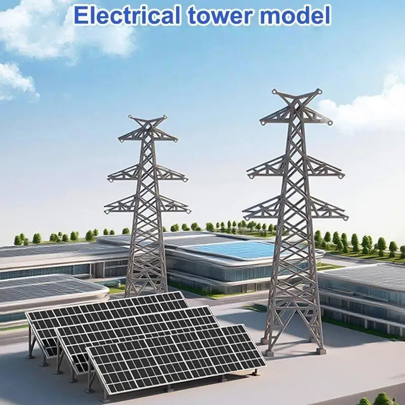 Mini Power Tower Model 1:100 1:200 – Railway Scene Layout Scale Model Scenery QXL