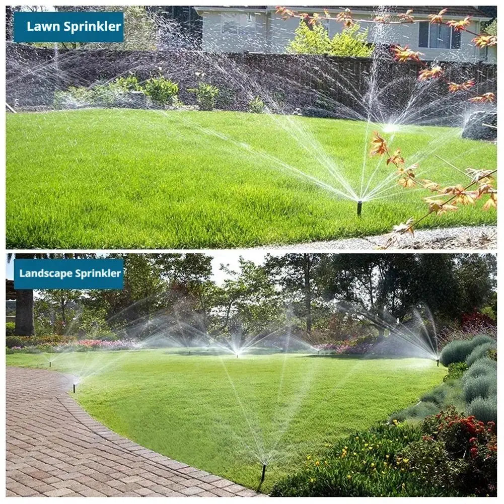 In-Ground Pop-Up Sprinkler | 360° Adjustable Lawn Irrigation Pop-Up Sprinkler Nozzle QXL