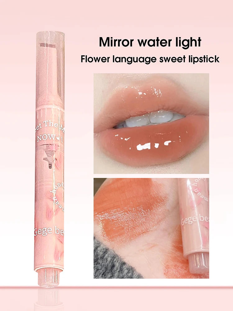 Moisturizing Glitter Jelly Lipstick Pen | Mirror Shine Lip Glitter Jelly Lipstick QXL