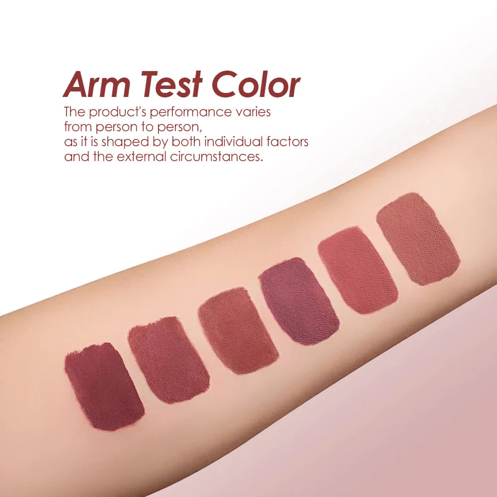 Clubday 6-Pack Velvet Matte Lip Gloss | Rich Long-Lasting Color Matte Lip Gloss Set QXL