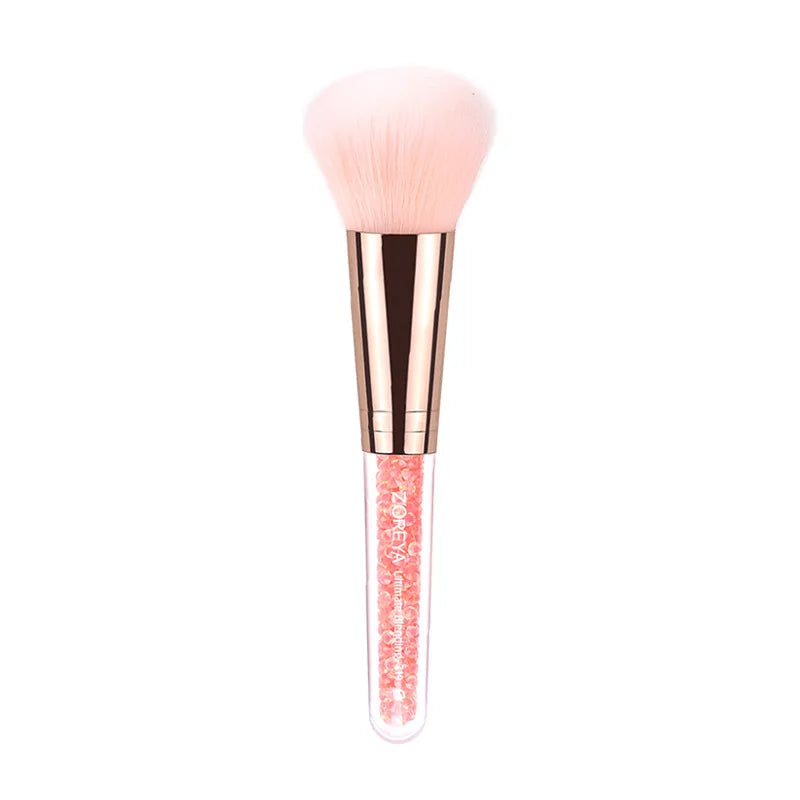 ZOREYA Pink Loose Powder Makeup Brush | Diamond Handle Loose Powder Brush QXL