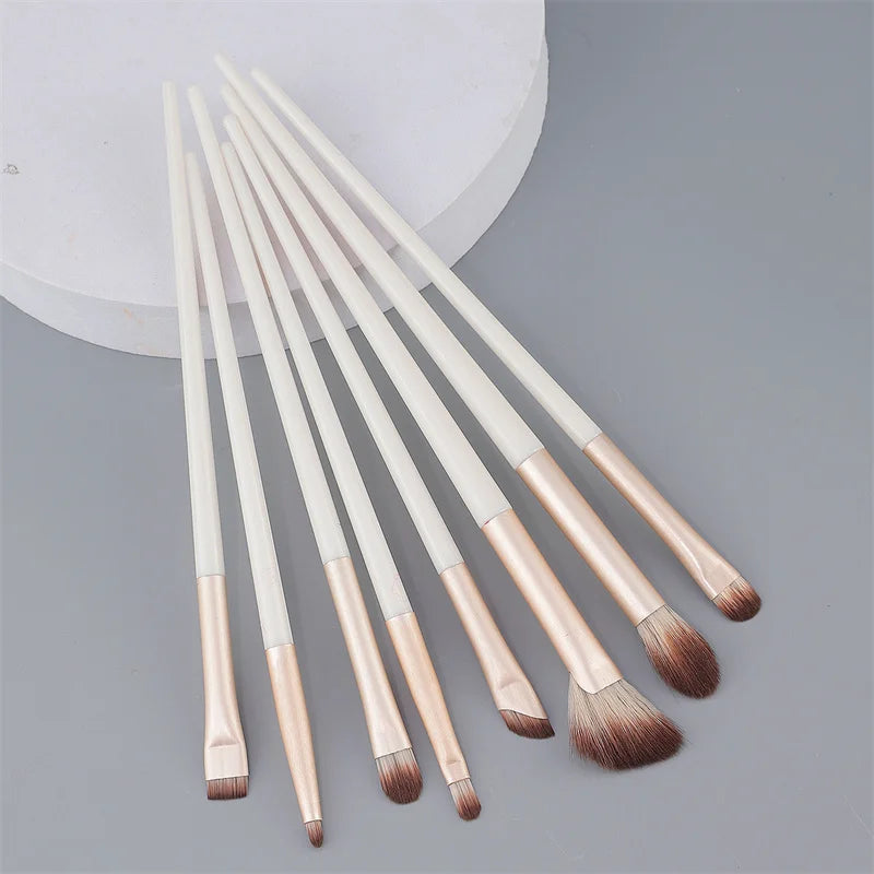 8-Piece Soft Synthetic Eye Makeup Brush Set | Eyeshadow & Liner Eye Makeup Brush Set QXL