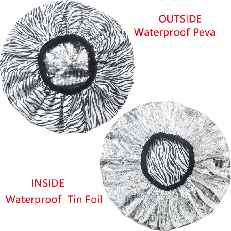 Self-Heating Steam Hair Mask Cap | Tin Foil Thermal Cap Steam Hair Treatment Cap QXL