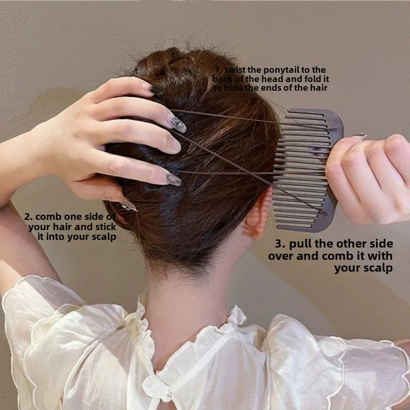 Vintage Magic Hair Comb Elastic Disc Clip for Women Hair Comb Clip QXL