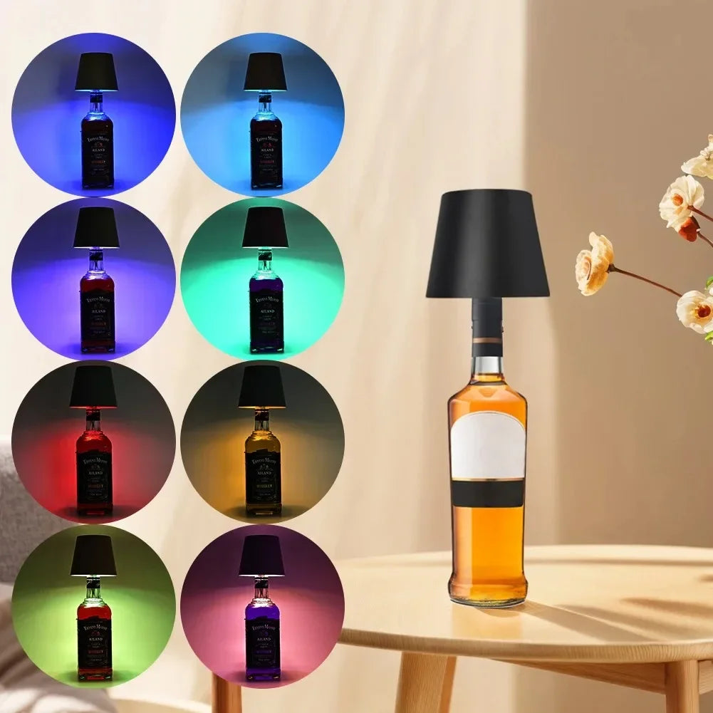 Touch Control LED Wine Bottle Light | Rechargeable Table Lamp LED Table Lamp QXL