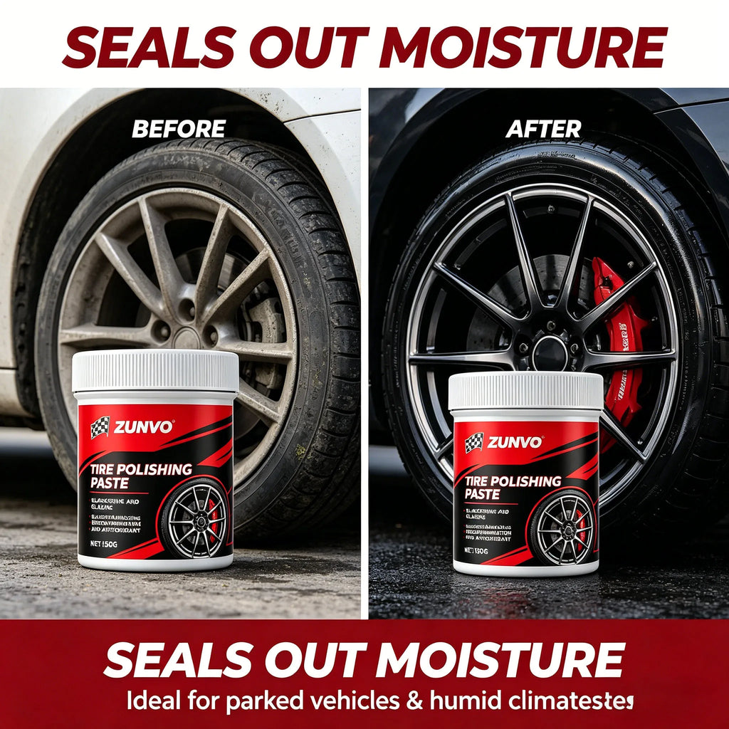 Tire Polishing Paste – Blacken, Glaze & Protect Car Tires Tire Polishing Paste QXL