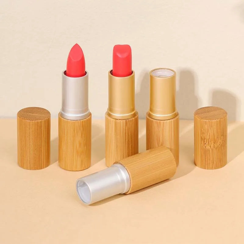 Bamboo Refillable Lipstick Tube | Eco-Friendly DIY Container 5ml Refillable Lipstick Tube QXL