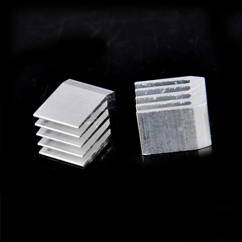 10-Pack Aluminum Heatsink 9×9×12mm | RAM CPU GPU Cooler Aluminum Heatsink QXL