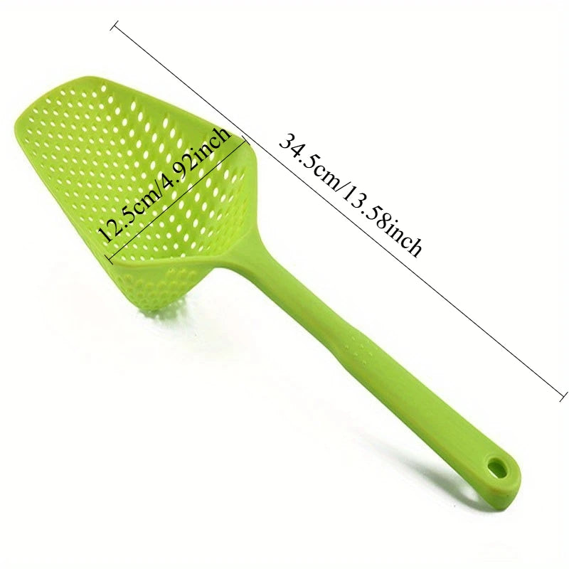 Large Slotted Spoon Strainer | PP Colander Spatula Kitchen Tool Slotted Spoon Strainer QXL
