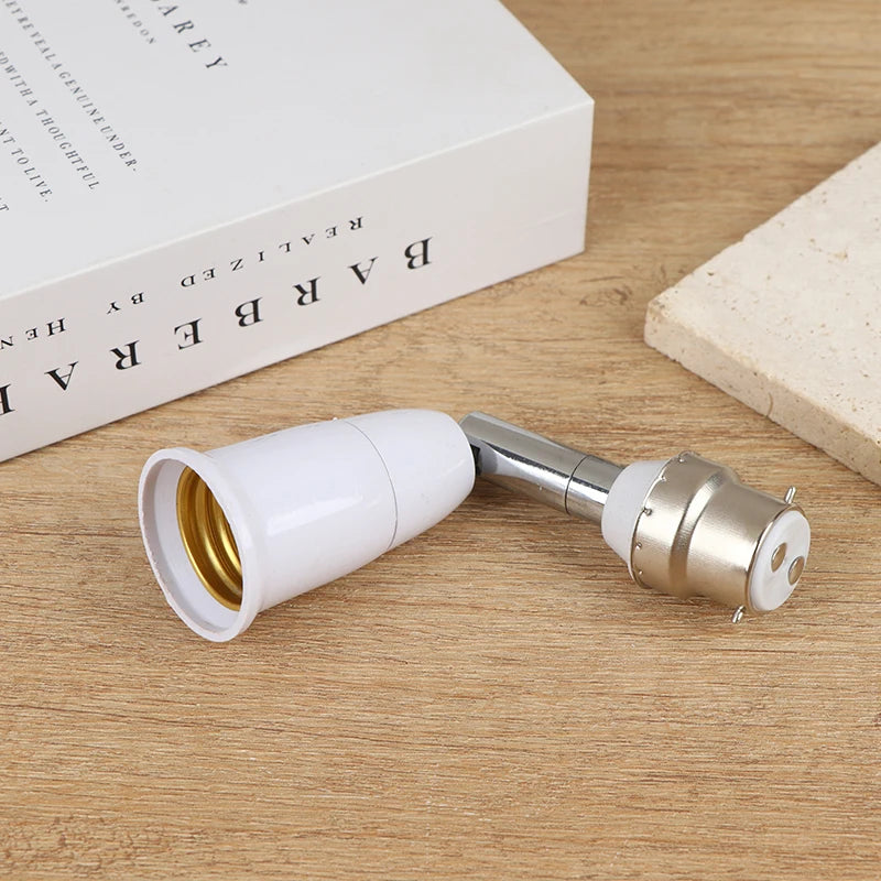 B22 to E27/E26 Socket Adapter | 90° Rotatable Light Converter Light Socket Adapter QXL