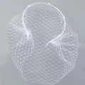 Elegant Veil Headband – Rhinestone & Pearl Mesh Face Cover Veil Headband QXL WhiteWithout diamond