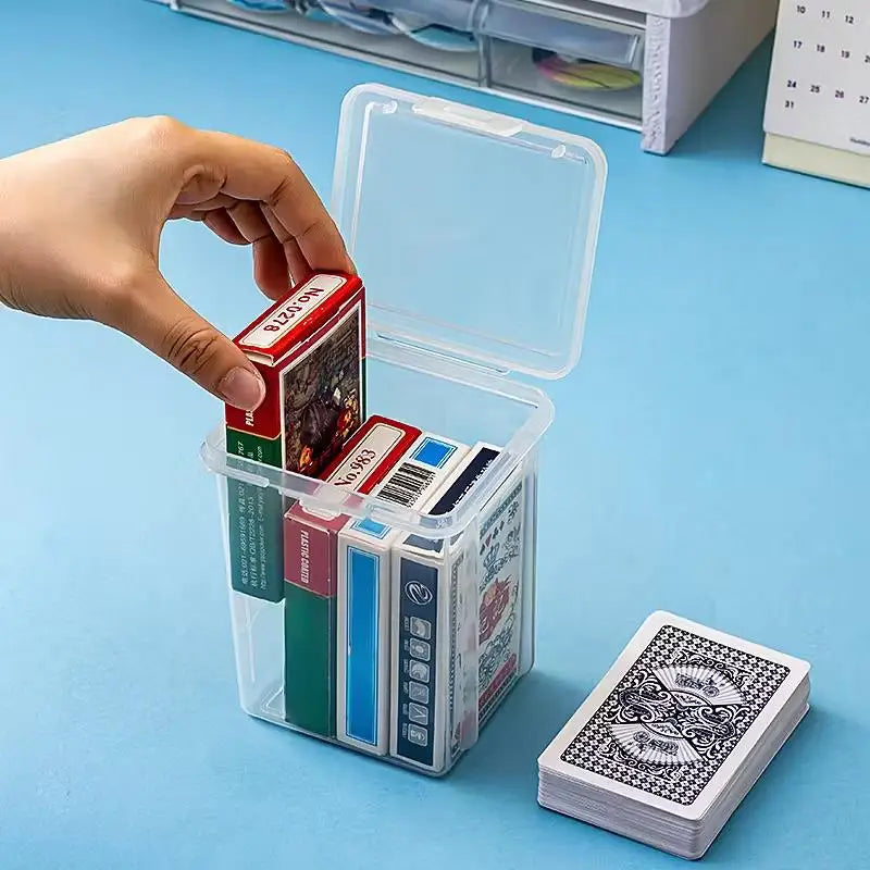 Playing Card & Business Card Storage Box | Metal & Plastic Card Storage Box QXL