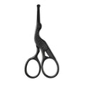 Round Tip Stork Scissors – Eyebrow, Nose & Beard Grooming Grooming Scissors QXL 1pcs(Black)