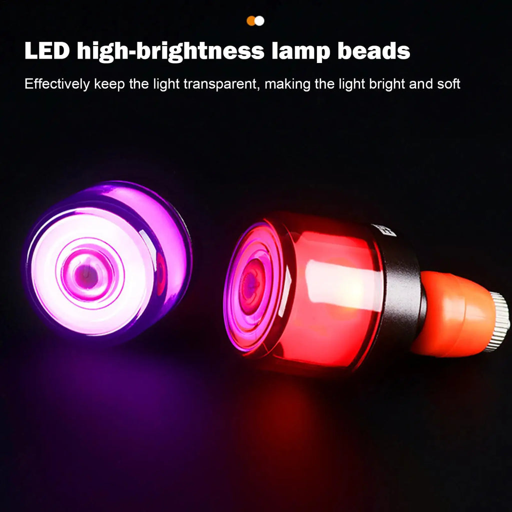 LED Handlebar End Lights | USB-C Rechargeable Bike Turn Signal Bike Handlebar Light QXL