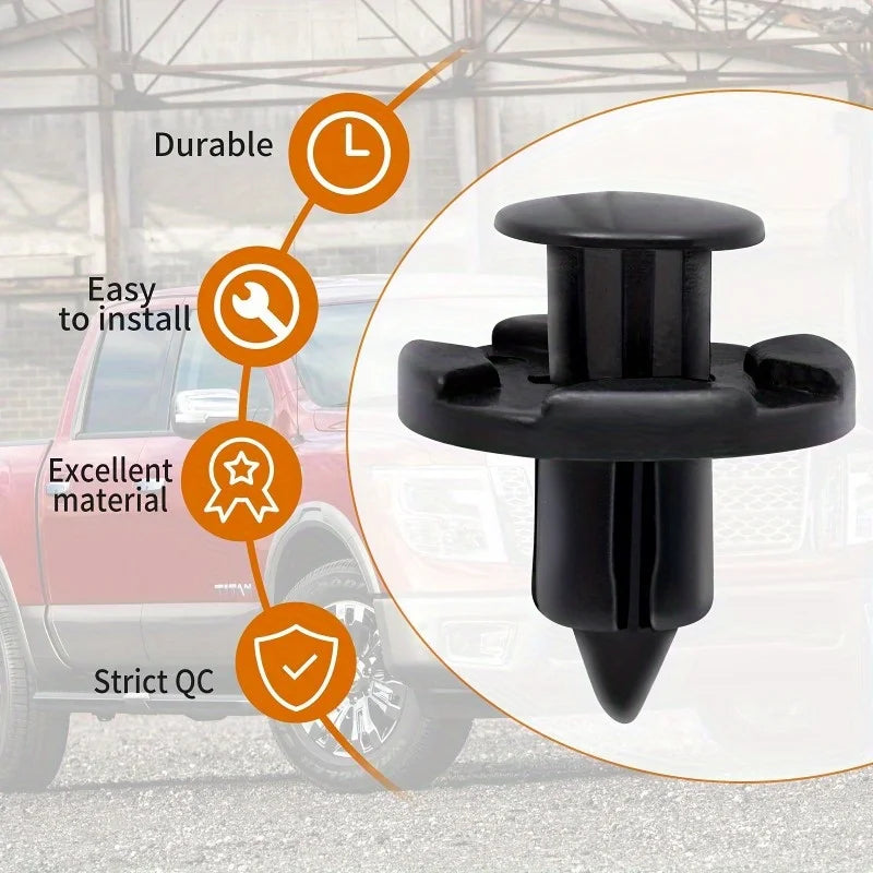 Nissan Mudguard Panel Clips | Push-Type Fasteners SUV & Truck Body Panel Clips QXL