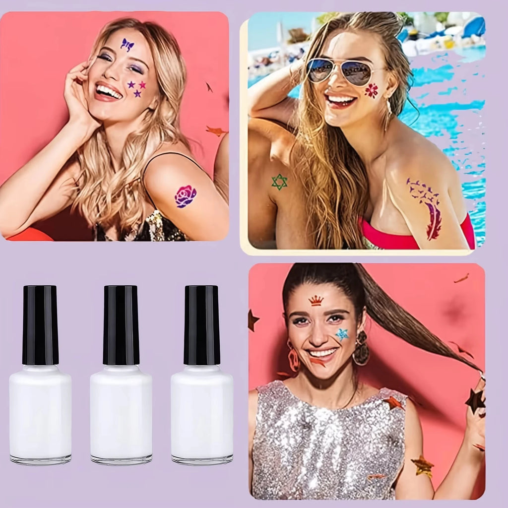 Waterproof Glitter Tattoo Glue | Body Art Adhesive for Parties Glitter Tattoo Adhesive QXL