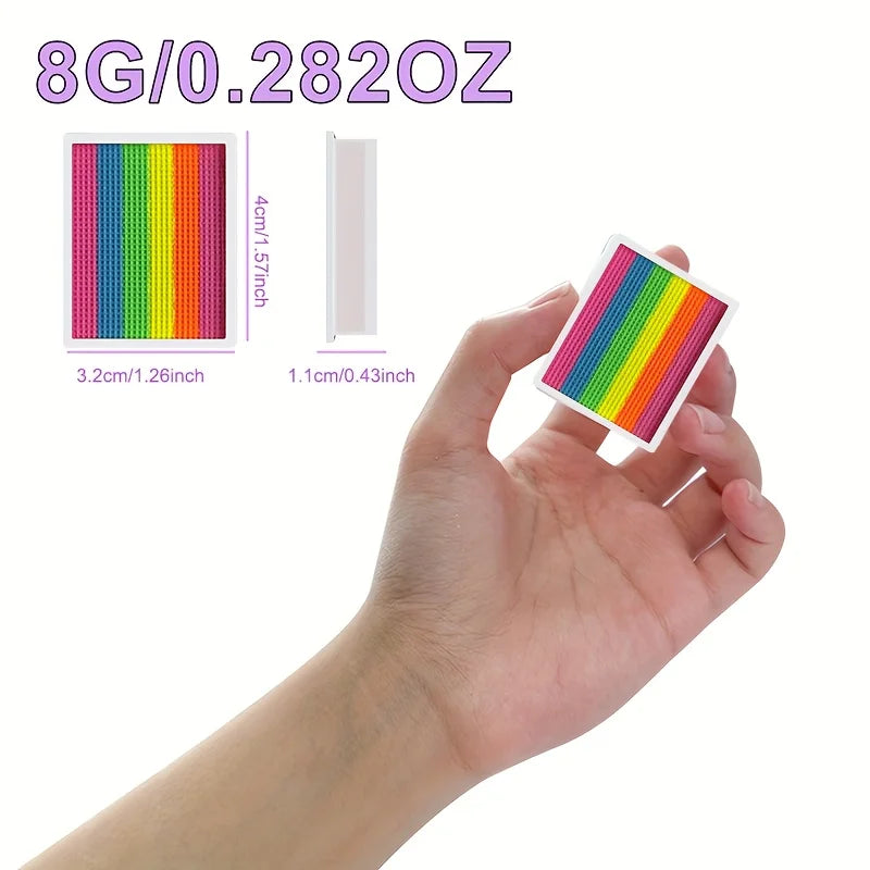 Rainbow Split Cake Face & Body Paint Set | CPNP Certified Face & Body Paint QXL