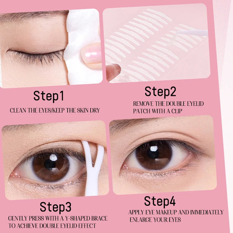 GECOMO Invisible Double Eyelid Tape | Waterproof Eye Lift Eyelid Tape QXL