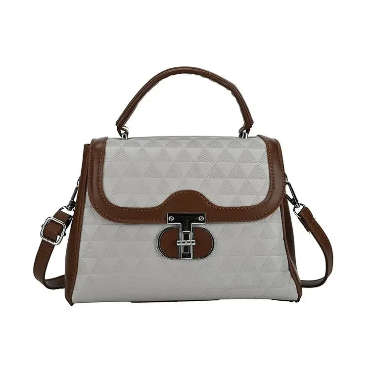Luxury Leather Diaper Bag | Elegant Vintage Paris Style Leather Diaper Bag QXL